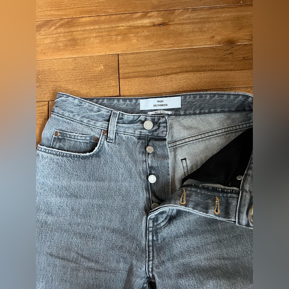 Won Hundred Grey Pearl Jeans